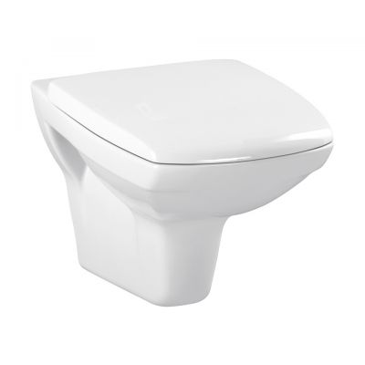 Zestaw miska WC wisząca z deską wolnoopadającą Cersanit Carina (K31002, K980069)