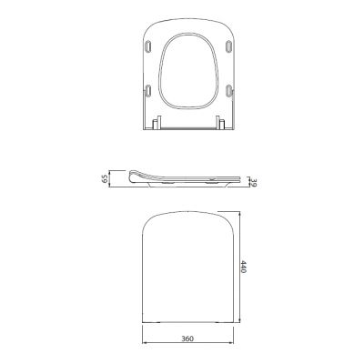 Cersanit City deska sedesowa wolnoopadająca biała K98-0125