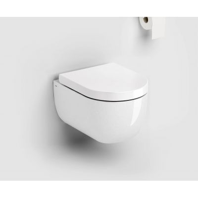 Clou Hammock miska WC z deską wolnoopadającą wisząca bez kołnierza biały połysk CL/04.01080