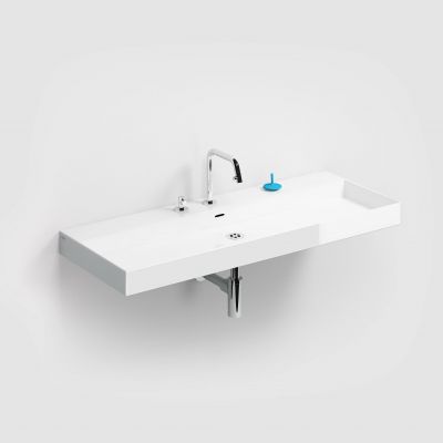 Clou New Wash Me umywalka 110x42 cm prostokątna ścienna-nablatowa biała CL/02.01438
