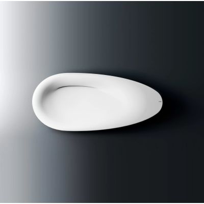 Clou First umywalka 84x38 cm owalna nablatowa biała CL/02.27011