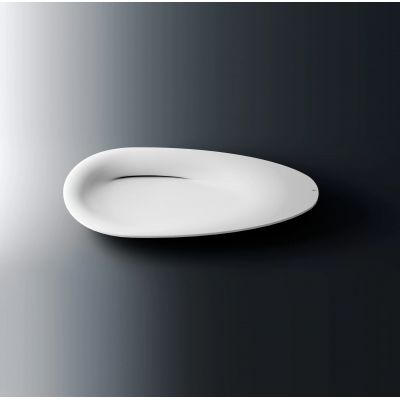 Clou First umywalka 84x38 cm owalna nablatowa biała CL/02.27011