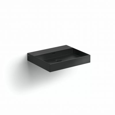 Clou New Wash Me umywalka 50x42 cm prostokątna ścienna-nablatowa czarna CL/02.30430