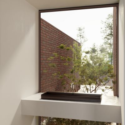 Clou New Wash Me umywalka 90x42 cm prostokątna ścienna-nablatowa czarna CL/02.30434