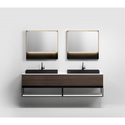 Clou New Wash Me umywalka 90x42 cm prostokątna ścienna-nablatowa czarna CL/02.30434