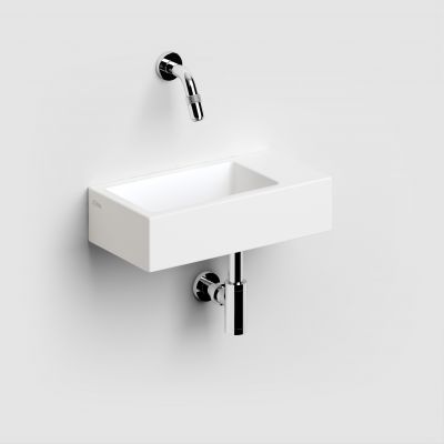 Clou Flush umywalka 36x18 cm prostokątna ścienna-nablatowa biała CL/03.02031