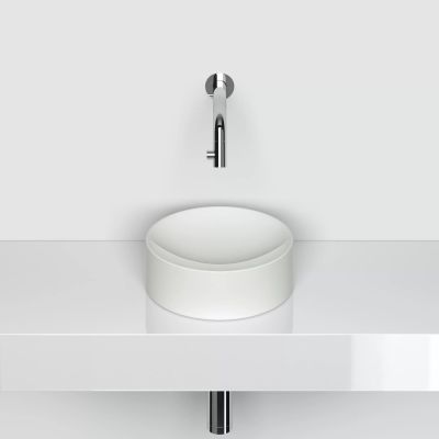 Clou Vale umywalka 22x22 cm okrągła nablatowa biała CL/03.02164