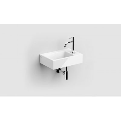 Clou Flush umywalka 36x24,5 cm prostokątna ścienna-nablatowa biała CL/03.03020