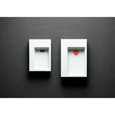 Clou Flush umywalka 36x24,5 cm prostokątna ścienna-nablatowa biała CL/03.03021