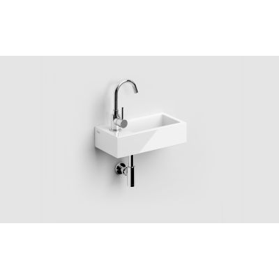 Clou Flush umywalka 36x18 cm prostokątna ścienna-nablatowa biała CL/03.03032