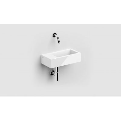 Clou Flush umywalka 36x18 cm prostokątna ścienna-nablatowa biała CL/03.03033