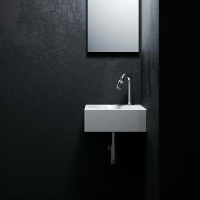 Clou Flush umywalka 27x27 cm kwadratowa ścienna-nablatowa biała CL/03.03050