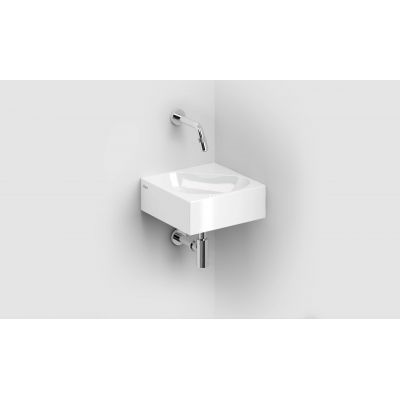 Clou Flush umywalka 27x27 cm kwadratowa ścienna-nablatowa biała CL/03.03051
