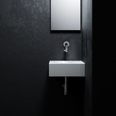 Clou Flush umywalka 27x27 cm kwadratowa ścienna-nablatowa biała CL/03.03051