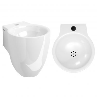 Clou Flush umywalka 31,5x27 cm okrągła ścienna biała CL/03.03060