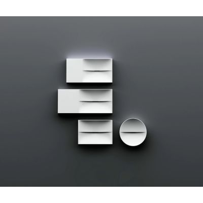 Clou Vale umywalka 28x19 cm prostokątna ścienna-nablatowa biała CL/03.03160