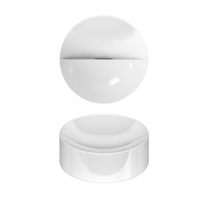 Clou Vale umywalka 22x22 cm okrągła nablatowa biała CL/03.03164