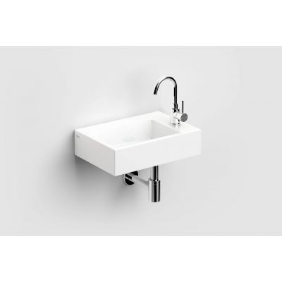 Clou Flush umywalka 42,5x29 cm prostokątna ścienna-nablatowa biała CL/03.03220