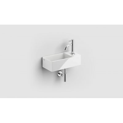 Clou New Flush umywalka 35x18 cm prostokątna ścienna-nablatowa biała CL/03.03430.01