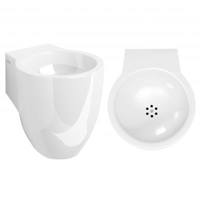 Clou Flush umywalka 31,5x27 cm okrągła ścienna biała CL/03.08061