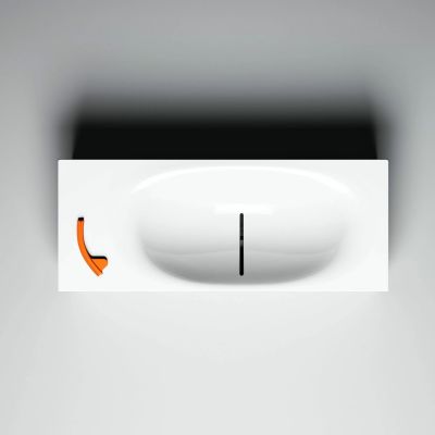 Clou Hammock umywalka 45x18 cm prostokątna ścienna-nablatowa biała CL/03.08370