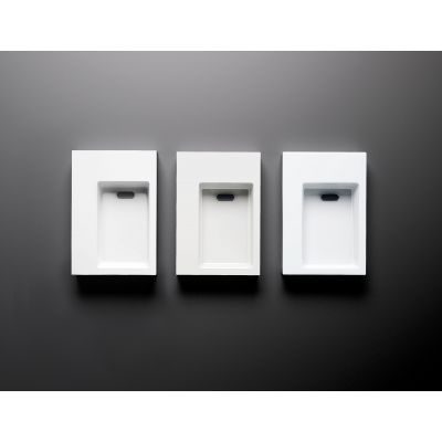 Clou Flush umywalka 36x24,5 cm prostokątna ścienna-nablatowa biała CL/03.13021