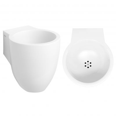 Clou Flush umywalka 31,5x27 cm okrągła ścienna biała CL/03.13061