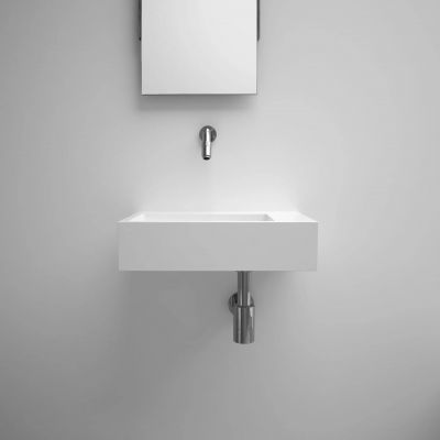 Clou Flush umywalka 42,5x29 cm prostokątna ścienna-nablatowa biała CL/03.13221