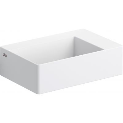 Clou New Flush umywalka 35,5x24,5 cm prostokątna ścienna-nablatowa biała CL/03.13420