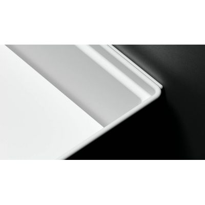 Clou New Flush umywalka 38x18 cm prostokątna ścienna-nablatowa biała CL/03.13431.02