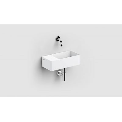 Clou New Flush umywalka 35x18 cm prostokątna ścienna-nablatowa biała CL/03.13432