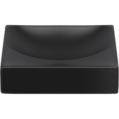 Clou Vale umywalka 28x19 cm prostokątna ścienna-nablatowa czarna CL/03.30160