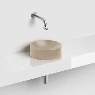 Clou Vale umywalka 22x22 cm okrągła nablatowa musztardowa CL/03.34164