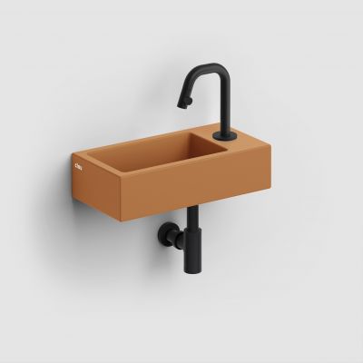 Clou Flush umywalka 36x18 cm prostokątna ścienna-nablatowa piaskowa CL/03.36030