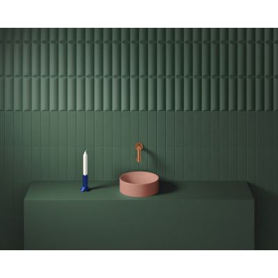 Clou Vale umywalka 22x22 cm okrągła nablatowa różowa CL/03.40164