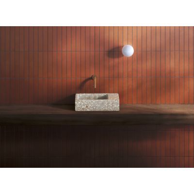 Clou Flush umywalka 36x18 cm prostokątna ścienna-nablatowa terra CL/03.81031