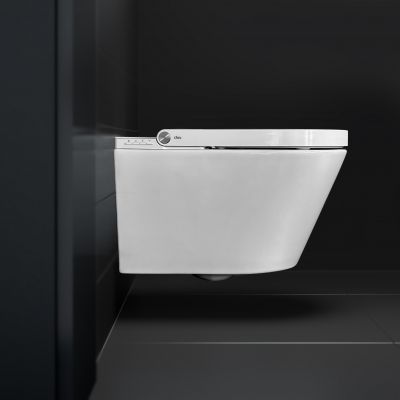 Clou Clever toaleta myjąca wisząca bez kołnierza ze spłukiwaniem wirowym biała CL/04.05020