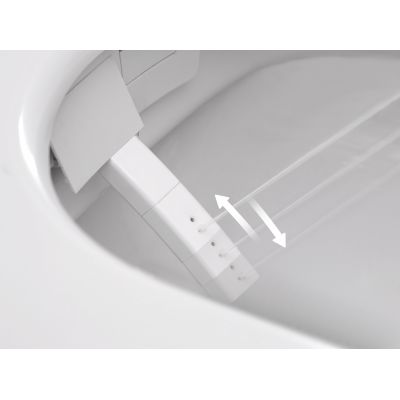 Clou Clever toaleta myjąca wisząca bez kołnierza ze spłukiwaniem wirowym biała CL/04.05020