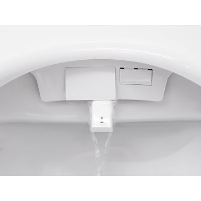 Clou Clever toaleta myjąca wisząca bez kołnierza ze spłukiwaniem wirowym biała CL/04.05020