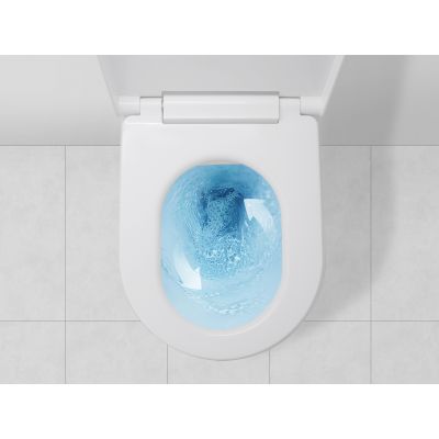 Clou Clever toaleta myjąca wisząca bez kołnierza ze spłukiwaniem wirowym biała CL/04.05020