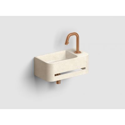 Clou InBe umywalka 43x23 cm prostokątna ścienna beż IB/03.70030.02.01.R     