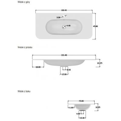Zestaw Comad Ovalia Cremona umywalka z szafką 100 cm biały/dąb i szafka wysoka 140 cm boczna SET-OVC 100CM UM PURE HC