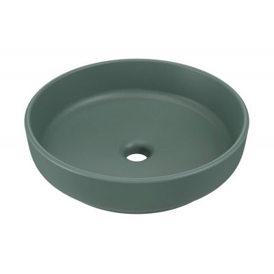 Comad River 1 umywalka 40x40 cm okrągła nablatowa zielony mat RIVER 1 FOREST GREEN MATT UN 40 ( E-6595 )