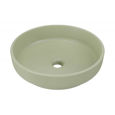 Comad River 1 umywalka 40x40 cm okrągła nablatowa oliwkowy mat RIVER 1 OLIVE GREEN MATT UN 40 ( E-6595 )