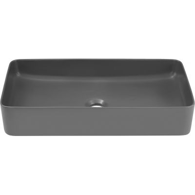 Comad Slim umywalka 61x34 cm prostokątna nablatowa szary/kamień UM-6275 SLIM 60 GREY DP