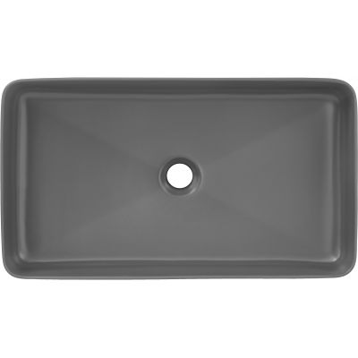 Comad Slim umywalka 61x34 cm prostokątna nablatowa szary/kamień UM-6275 SLIM 60 GREY DP
