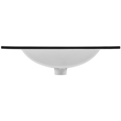 Comad Lava umywalka 81x46 cm prostokątna meblowa czarna UM-LAVA BLACK 80 DP