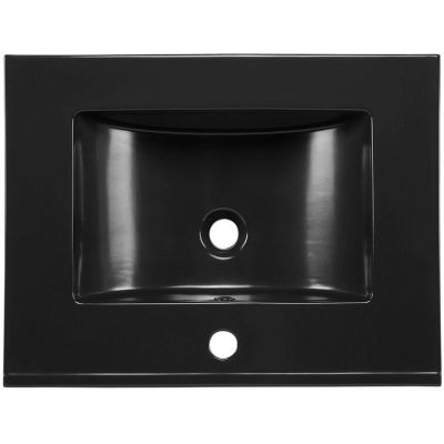 Comad Lava umywalka 81x46 cm prostokątna meblowa czarna UM-LAVA BLACK 80 DP