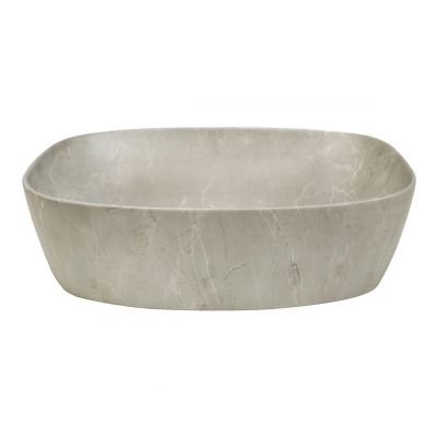 Comad Anna umywalka 50,5x39,5 cm nablatowa owalna kamień/beż mat UN-ANNA-MY1