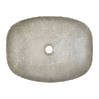 Comad Anna umywalka 50,5x39,5 cm nablatowa owalna kamień/beż mat UN-ANNA-MY1